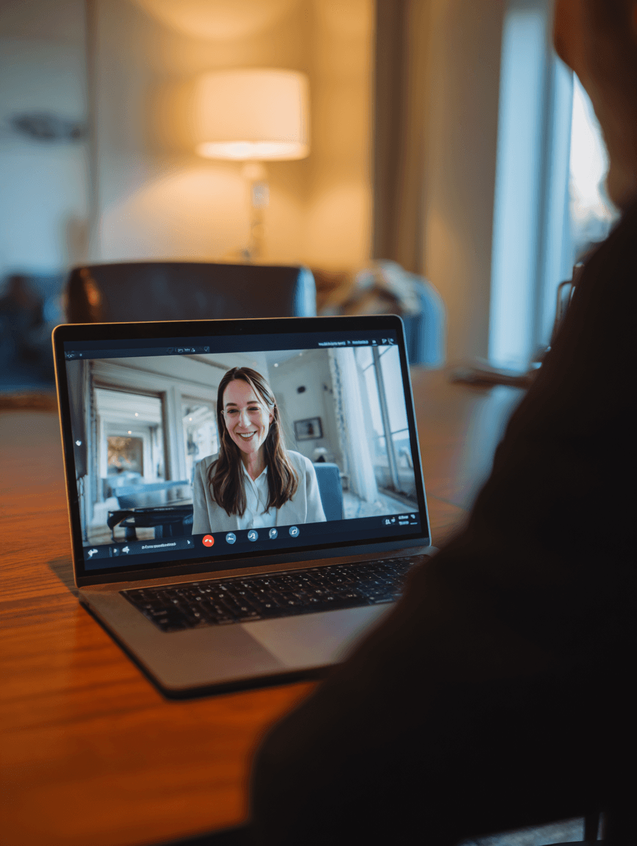 Video call communication with prospective students